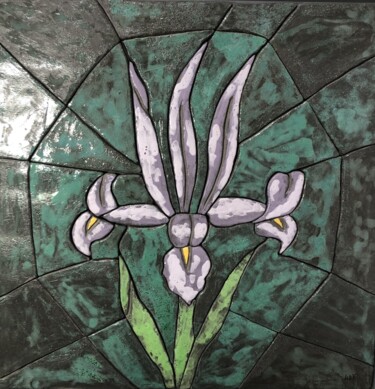 Scultura intitolato "Iris" da Nicoletta De Francesco, Opera d'arte originale, Ceramica