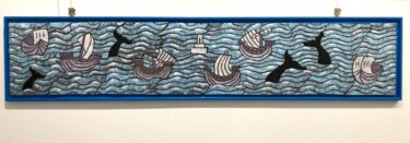 Скульптура под названием "Ships and Whales" - Nicoletta De Francesco, Подлинное произведение искусства, Керамика
