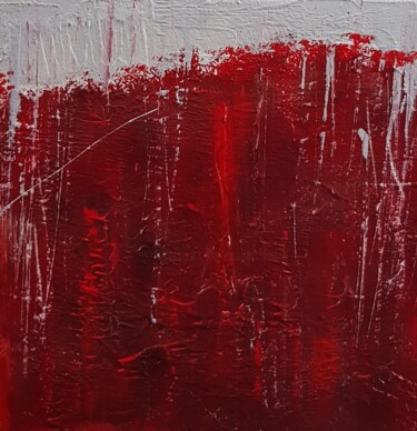 Painting titled "Colore rosso" by Nicoletta Furlan, Original Artwork, Oil