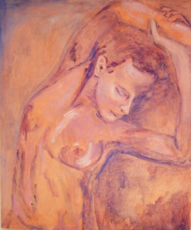 Pittura intitolato "nudo" da Nicoletta Furlan, Opera d'arte originale