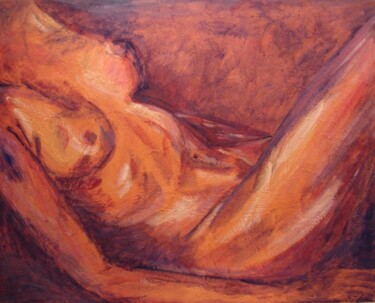 Pittura intitolato "nudo" da Nicoletta Furlan, Opera d'arte originale