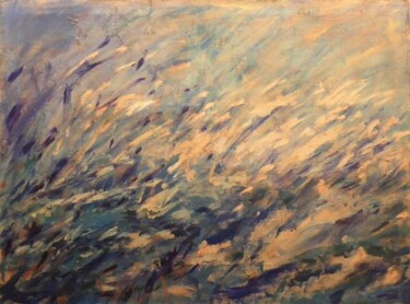 Painting titled "un mare vivace" by Nicoletta Furlan, Original Artwork