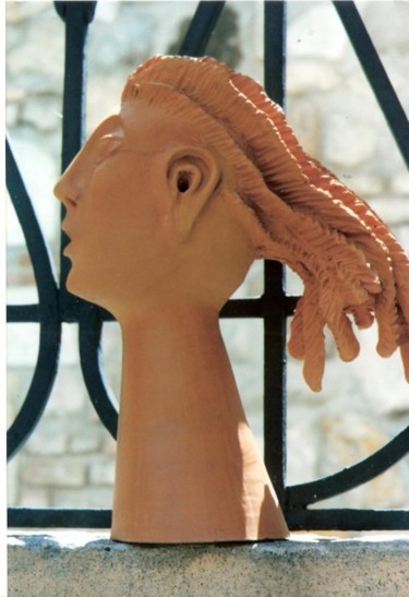 Sculpture intitulée "Vento di mare" par Maria Nicoletta Ballarin, Œuvre d'art originale, Terre cuite