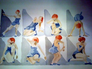 Painting titled "Sequenza di danza" by Maria Nicoletta Ballarin, Original Artwork, Other