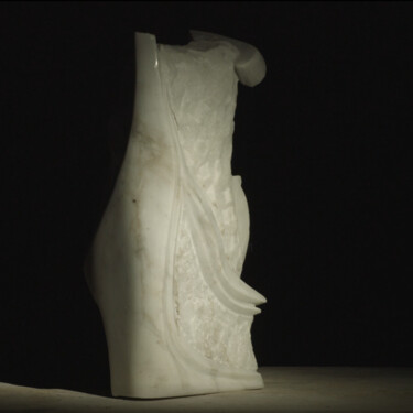 Escultura intitulada ""Piroga"" por Nicolò Dell'Erba, Obras de arte originais, Pedra