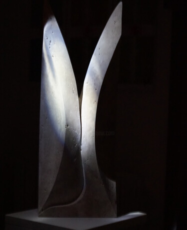Escultura titulada ""Panozio: Orecchie…" por Nicolò Dell'Erba, Obra de arte original, Piedra