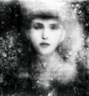 Цифровое искусство под названием "YOUNG LADY AT THE W…" - Nictsi Khamira, Подлинное произведение искусства, Цифровая живопись