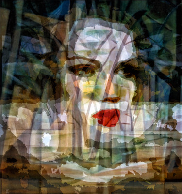 Digitale Kunst mit dem Titel "PORTRAIT D'AUTOMNE…" von Nictsi Khamira, Original-Kunstwerk, Digitale Malerei