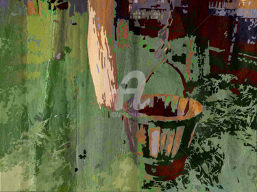 Peinture intitulée "The Bucket" par Nicu Ilie, Œuvre d'art originale