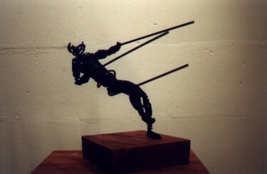 Sculpture intitulée "Combat n°3" par Niels Jensen, Œuvre d'art originale