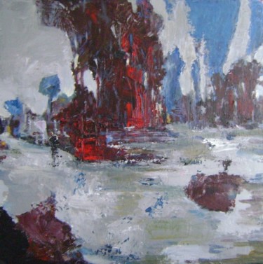 Painting titled "Hiver" by Antoinette Carniato, Original Artwork