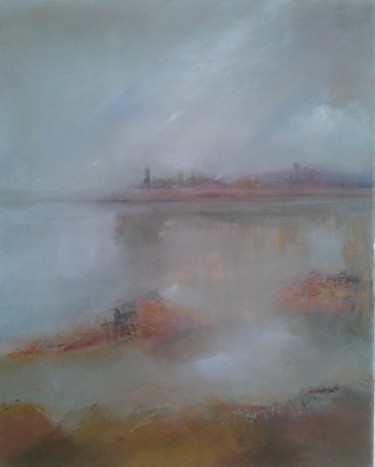Pintura titulada "Brouillard." por Antoinette Carniato, Obra de arte original