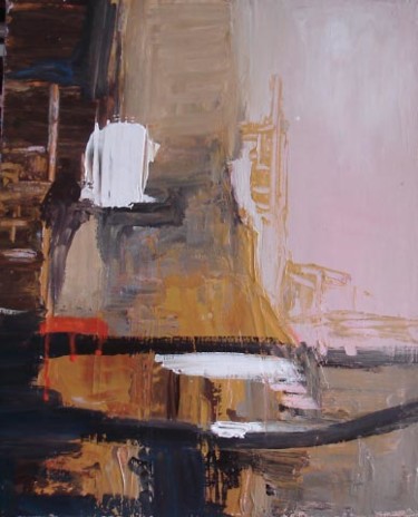 Painting titled "Intérieur" by Antoinette Carniato, Original Artwork