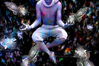 Photography titled "The Juggler" by Nigami, Original Artwork, Manipulated Photography