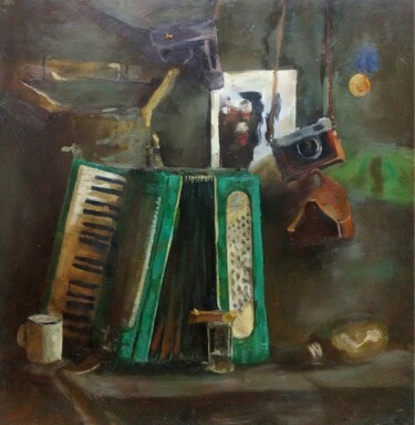 Ζωγραφική με τίτλο "still life on a mil…" από Nigina Jumanazarova, Αυθεντικά έργα τέχνης, Λάδι