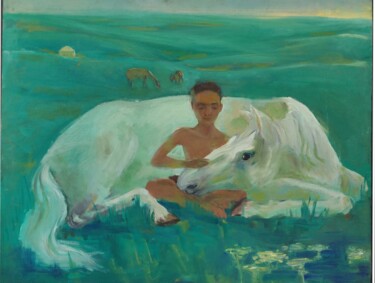 Malerei mit dem Titel "Kindness" von Nigina Jumanazarova, Original-Kunstwerk, Öl