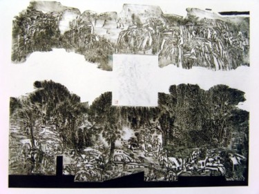 印花与版画 标题为“寻访黄宾虹” 由Jianming Ni, 原创艺术品, 光刻技术