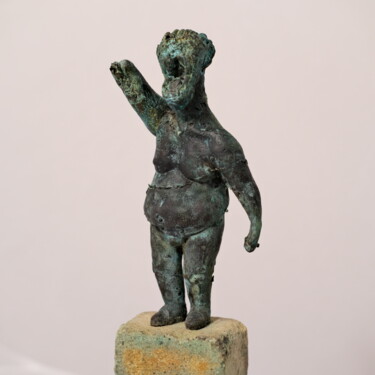Skulptur mit dem Titel "I see" von Nik Tkachaau, Original-Kunstwerk, Bronze