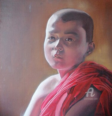 Картина под названием "monaco lama" - Nik, Подлинное произведение искусства, Акрил