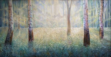 Картина под названием "In the sunlight" - Sergey Lesnikov, Подлинное произведение искусства, Масло