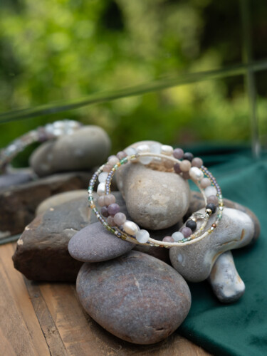 设计 标题为“Bracelet ''Lunar Wh…” 由Nika Lond, 原创艺术品, 首饰