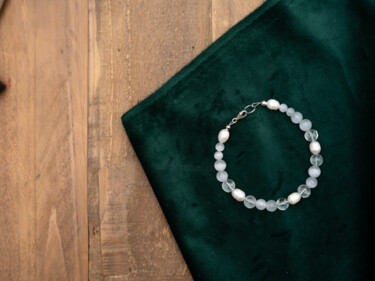 Художественная композиция под названием "Bracelet ''Moonligh…" - Nika Lond, Подлинное произведение искусства, Ювелирные изде…