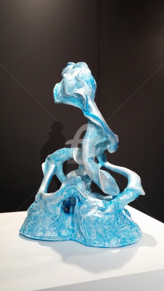 Sculpture intitulée "Glace éphémère" par Nika, Œuvre d'art originale