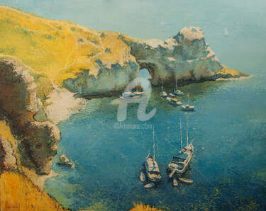 Malarstwo zatytułowany „Cape Lermontov. Cri…” autorstwa Nik Ableev, Oryginalna praca, Olej