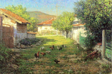 Painting titled "Afternoon Passage" by Nikolo Balkanski, Original Artwork, Oil
