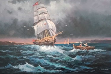"Asi deniz" başlıklı Tablo Nikea Art Gallery Sanat Galerisi tarafından, Orijinal sanat, Hava fırçası