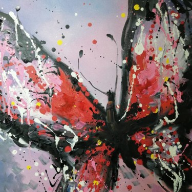 "Modern butterfly" başlıklı Tablo Nikea Art Gallery Sanat Galerisi tarafından, Orijinal sanat, Hava fırçası