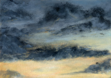 Painting titled "Clouds Plein Air St…" by Ekaterina Nikidis, Original Artwork, Acrylic