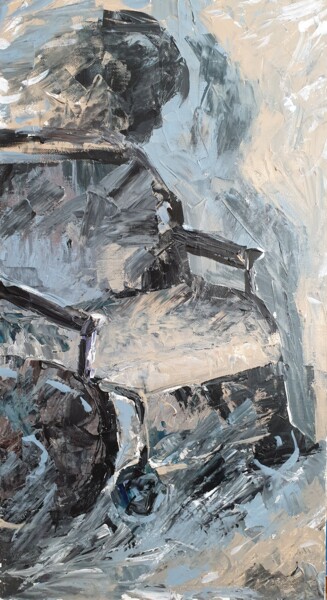 Картина под названием "Диптих "Душа -птица"" - Nikita Chaikovskiy, Подлинное произведение искусства, Акрил Установлен на Дер…