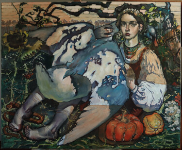 Pittura intitolato "Olya" da Nikita Savchuk, Opera d'arte originale, Olio
