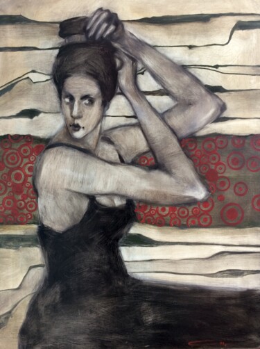 Pintura titulada "danseur" por Nikita Savchuk, Obra de arte original, Oleo
