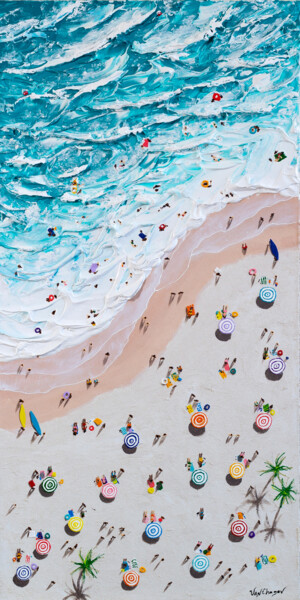 Malarstwo zatytułowany „100 cm Aerial view…” autorstwa Nikita Van Chagov, Oryginalna praca, Akryl