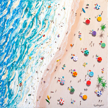 Pintura intitulada "Touch the waves" por Nikita Van Chagov, Obras de arte originais, Acrílico