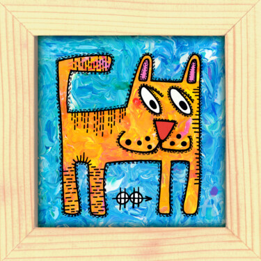 "Kitty #8" başlıklı Tablo Nikita Ostapenco tarafından, Orijinal sanat, Akrilik