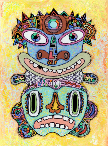 绘画 标题为“Totem #2 Reproducti…” 由Nikita Ostapenco, 原创艺术品, 丙烯