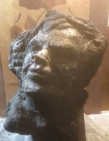 Скульптура под названием ""Мечтатель"" - Валерий Никитин, Подлинное произведение искусства, Металлы