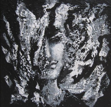 Painting titled "Crystal" by Artist Nikki, Original Artwork, Acrylic