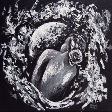 Painting titled "Moondance" by Artist Nikki, Original Artwork, Acrylic
