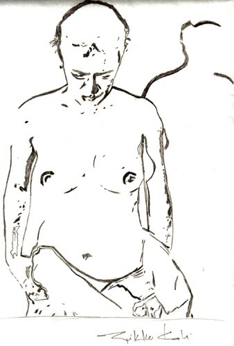 Peinture intitulée "Portrait de femme" par Nikko Kali, Œuvre d'art originale, Huile