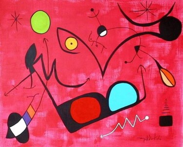 Painting titled "Battement de Coeur" by Nikko Kali, Original Artwork