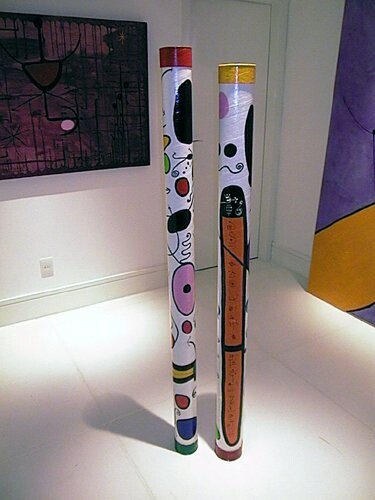 Painting titled "Deux Tubes" by Nikko Kali, Original Artwork