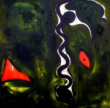 Painting titled "Deep of Darkness" by Nikko Kali, Original Artwork