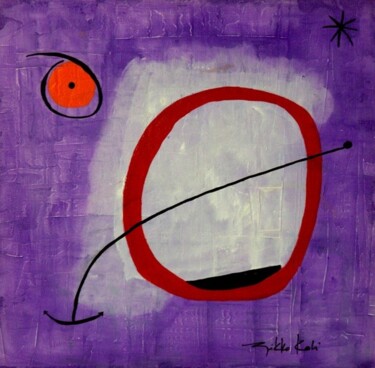 Painting titled "Attacher le sens" by Nikko Kali, Original Artwork