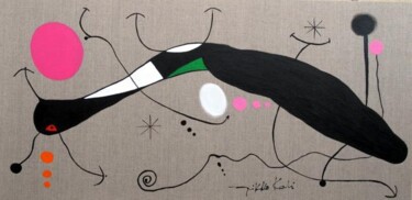 Peinture intitulée "Oiseaux dans l'espa…" par Nikko Kali, Œuvre d'art originale