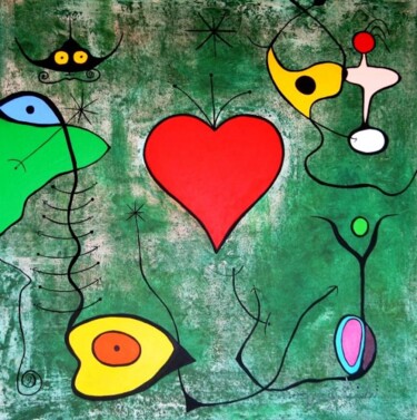 Peinture intitulée "T'aimer pour toujou…" par Nikko Kali, Œuvre d'art originale, Huile