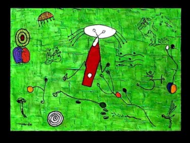 Peinture intitulée "Promenade de la pet…" par Nikko Kali, Œuvre d'art originale, Huile